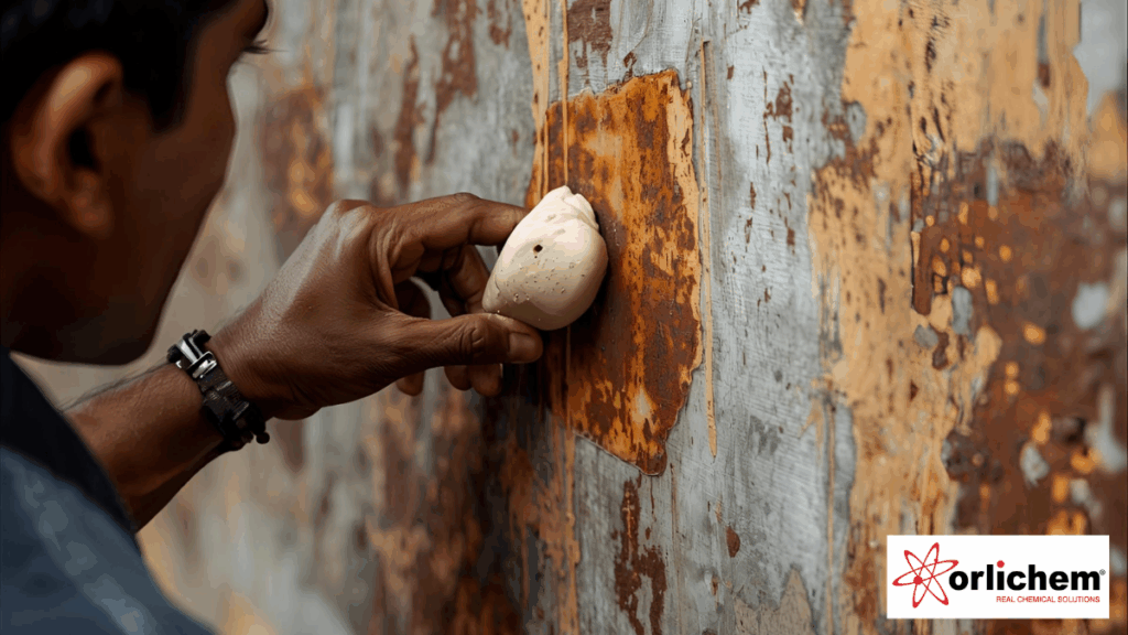 how to remove rust from industrial components safely